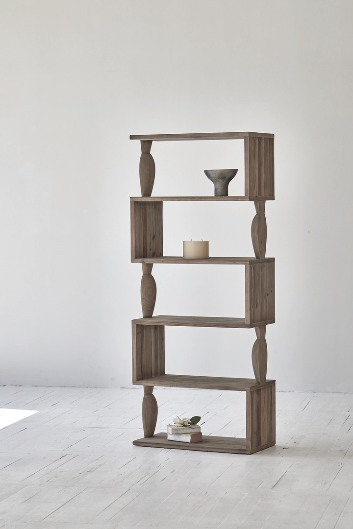 SANTOS SHELVING UNIT RECYCLED TIMBER image 3
